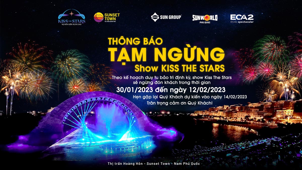 Kiss The Stars – Show Nhạc Nước Nụ Hôn Giữa Ngàn Sao Phú Quốc